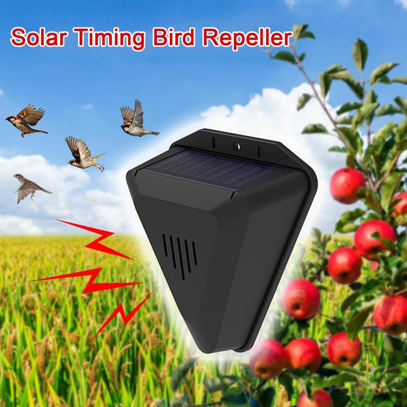 Solar Bird Scarer - Solar Timer Bird Repeller With 13