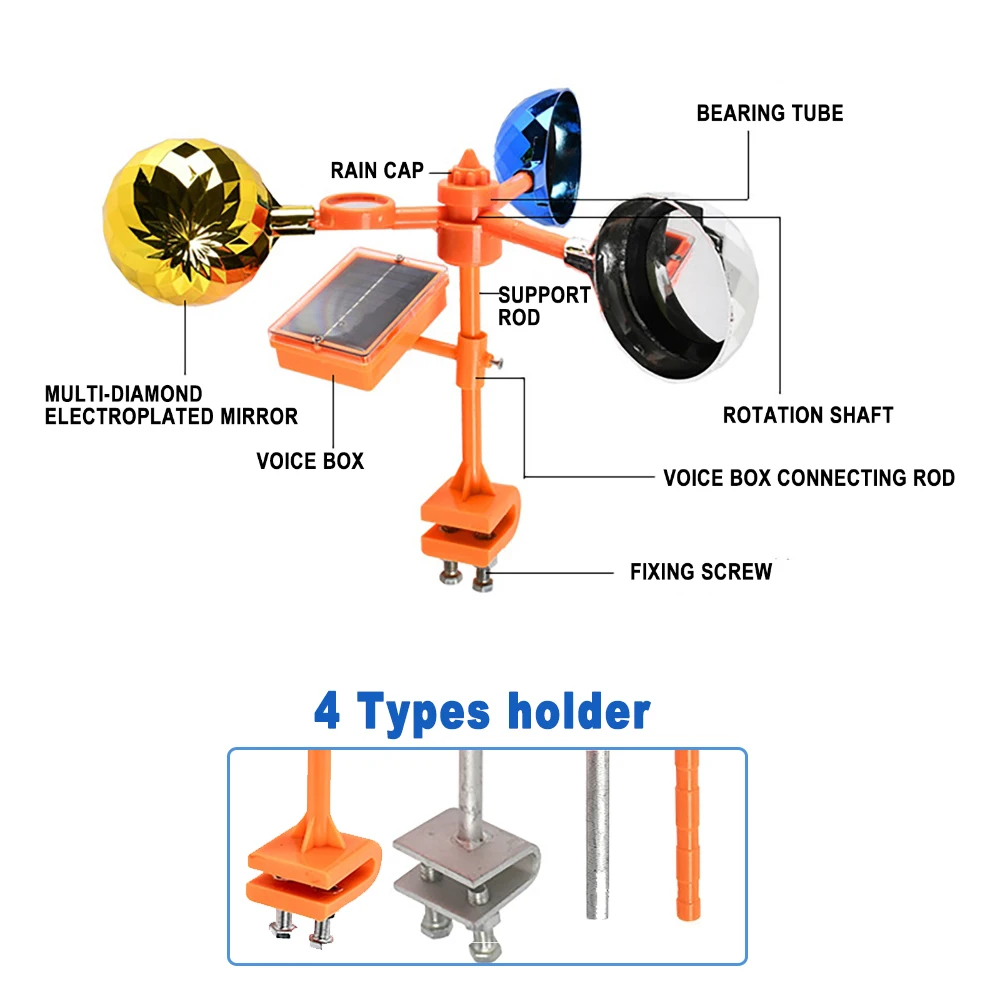 Solar Bird Repellent 360°Refle - Solar Bird Scarer review and price