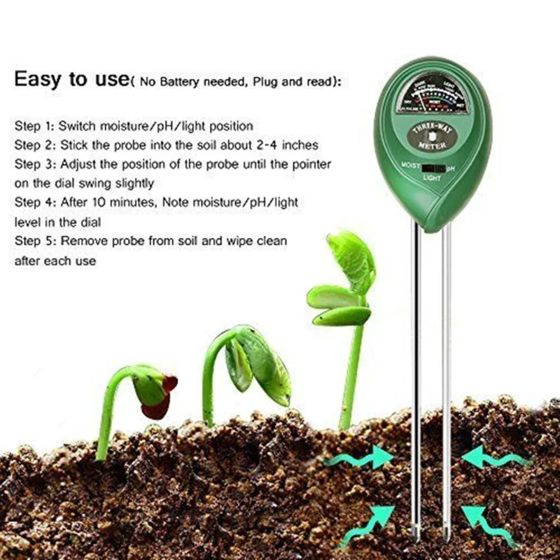 Garden PH Meter Sunlight 3in1  - Soil Moisture Sensor review and price