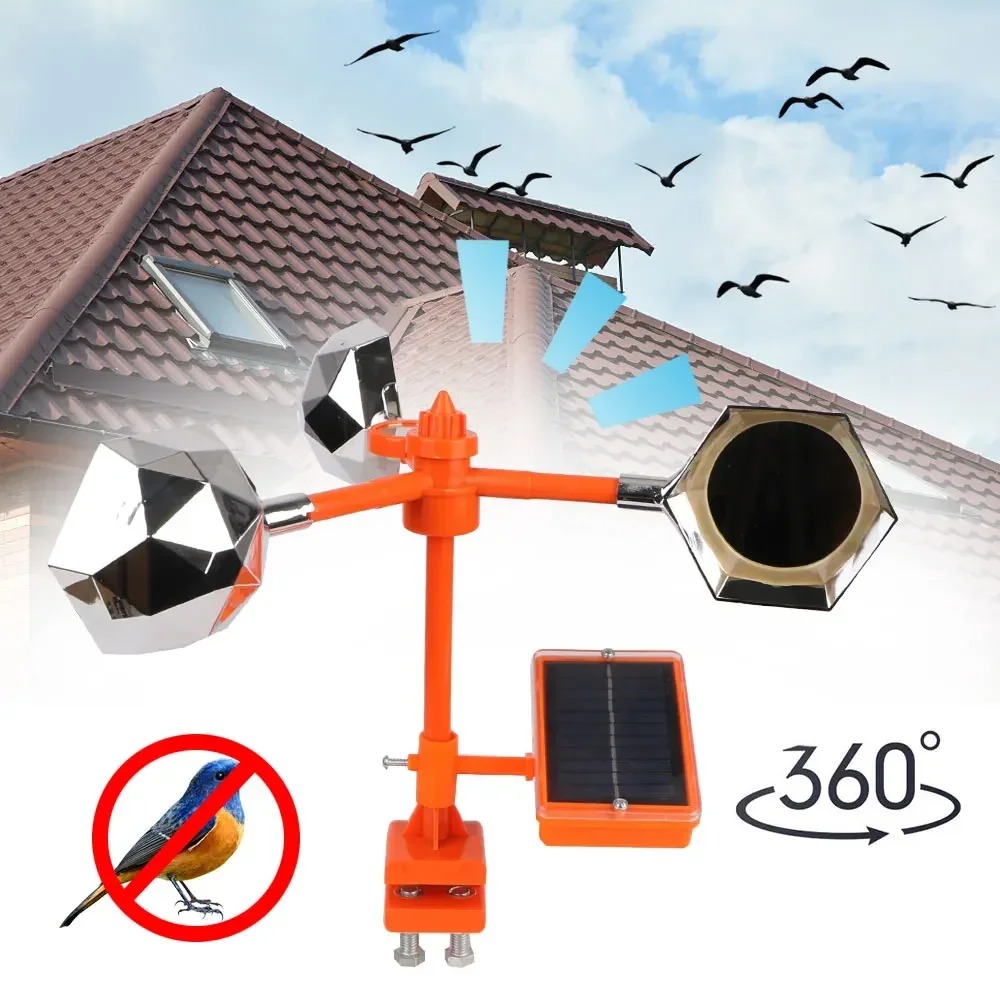 Solar Wind Powered 360° Bird R - Solar Bird Scarer review and price
