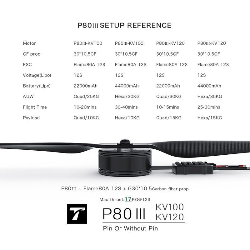 Drone Parts P80III100KV Brushl - Drone Crop Sprayer review and price